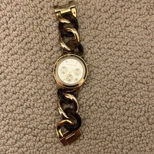 Michael Kors MK-222 Gold Chain Tortoise Watch